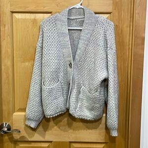 Urban outf gray knit cardigan 3 buttons size M